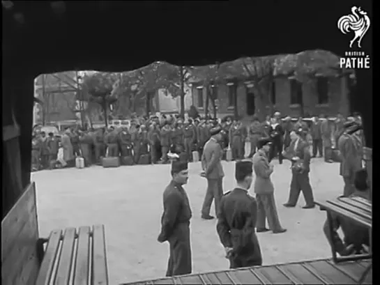 Moslem Volunteers Arrive In Algeria From Paris To Fight Rebels (1956) [-sRsr7Zk75g]