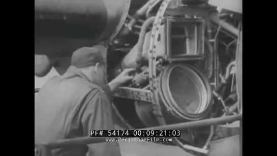 CONSOLIDATED B-24 LIBERATOR FUEL  OIL SYSTEM MAINTENANCE FILM 54174