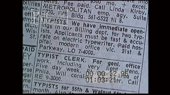 1970s 14 Million Men  Women in Clerical Jobs in U.S