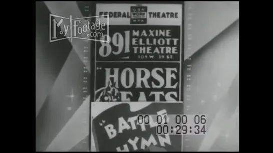 1934 WPA Helping Theaters All Black Production of Macbeth