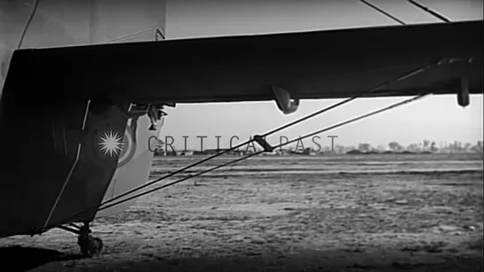 United States CG-4A glider being assembled by Repair Squadron of 81st Air Depot g...HD Stock Footage