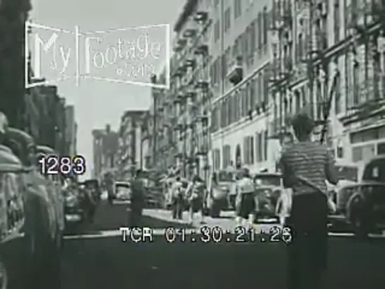 1940s New York Children Playing (Silent)