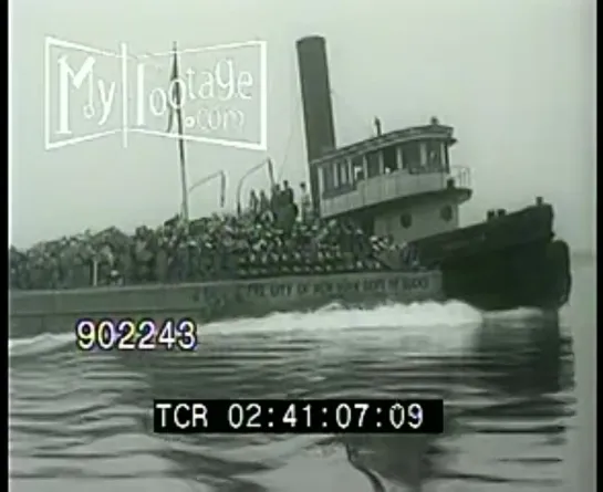 1930s New York City Garbage Barge