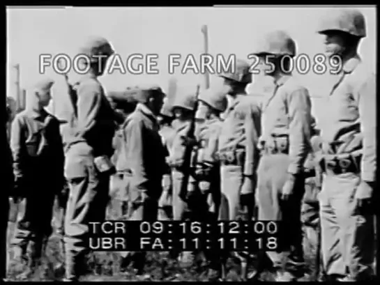 Korean War_ Allied Troops receiving Medals 250089-19 _ Footage Farm [W_oUKBSPHX8]