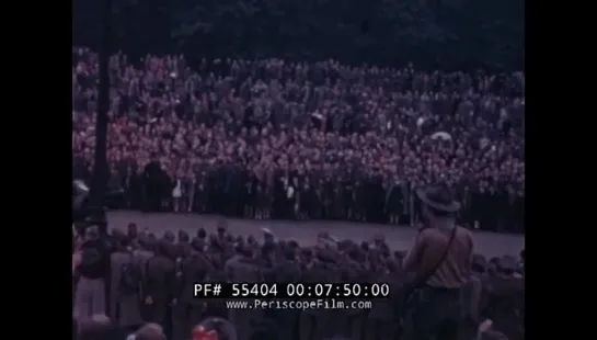 LONDON WWII VICTORY DAY PARADE JUNE 8, 1946 HISTORIC FILM 55404 [6GCM2aYTZCQ]