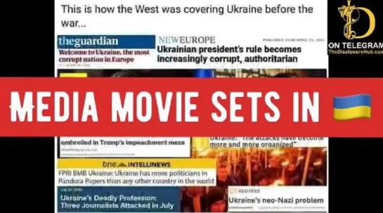 Media movie sets in Ukraine - Media lies exposed