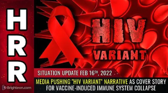 Media pushing "HIV variant" narrative as cover story for vaxx induced immune system collapse