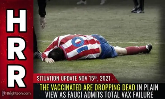 The VACCINATED are DROPPING DEAD in plain view as Fauci admits total vax FAILURE