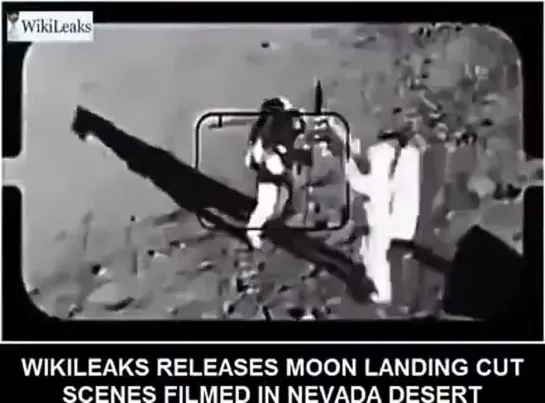 WIKILEAKS RELEASED PROOF THE MOON LANDINGS WERE FAKE - SCENES FILMED IN NEVADA DESERT