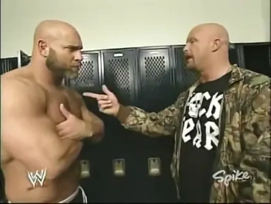 WWE RAW: Bill Goldberg & Stone Cold Steve Austin - Backstage (2 Февраля 2004)