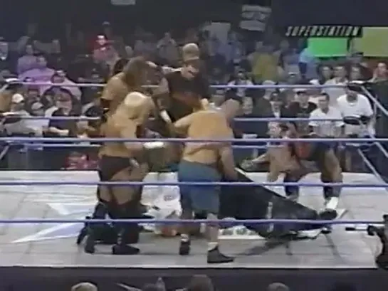 WCW: Thunder / Scott Steiner Vs. New Blood, Goldberg Saves Steiner / 2000/06/07