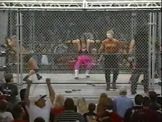 WCW Thunder: Goldberg and Bret Hart Vs. "The Outsiders" Scott Hall and Kevin Nash (16 Декабря 1999)