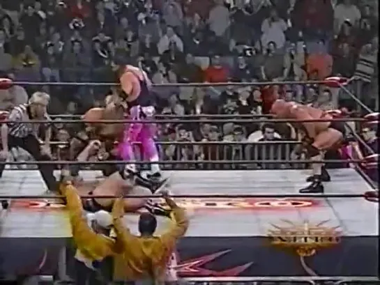 WCW Nitro: Goldberg and Bret Hart Vs. "The Outsiders" Kevin Nash and Scott hall (13 Декабря 1999)