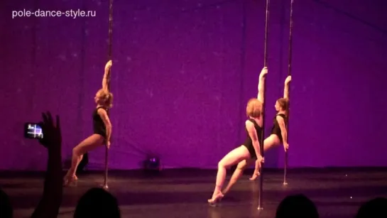 Трио Exotic Pole Dance. Екатерина Коростелева, Елена Игнатьева, Галина Кукушкина. Танцевальное шоу "НЕВЕСОМОСТЬ" студии  Pole Da