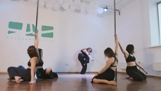 Лиза, Даша, Ира, Ксения и Инга, Birthday Party 2022, студия танцев Pole Dance Style