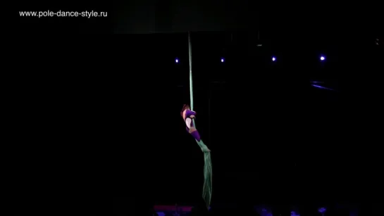 Анастасия Меренкова Воздушные полотна (начинающие). 2-й турнир Pole Dance Style.