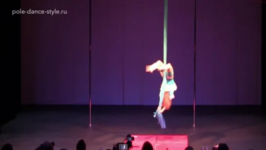 3 место Воздушные полотна - Анна Шари. Третий турнир студии Pole Dance Style