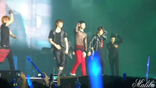 [FANCAM] 110116 SS3@BKK - Twin (Knock out) [Heechul focused]