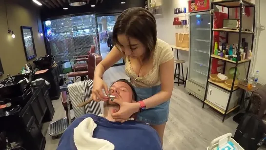 [The Alien Barber] ASMR Bangkok's Lady Barber gives amazing experience!