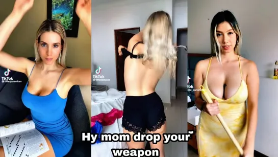 Hy mom drop your weapon Tik Tok challenges