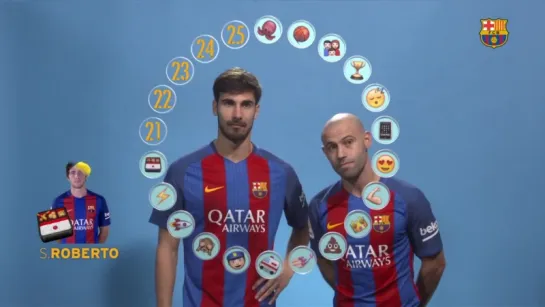 BARÇA EMOJIS André Gomes  Mascherano