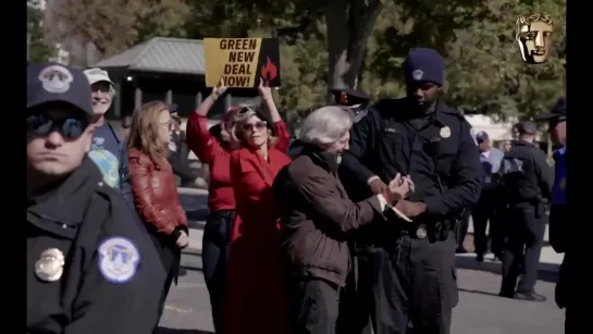 Folks, Jane Fonda accepted the Stanley Kubrick Britannia Award WHILE BEING ARRESTED. Britannias