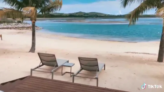 Vacation at a private beach