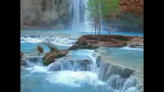 Havasupai Indian Waterfall Relaxation