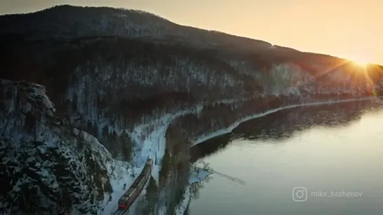 Вечерняя электричка из Красноярска в Дивногорск