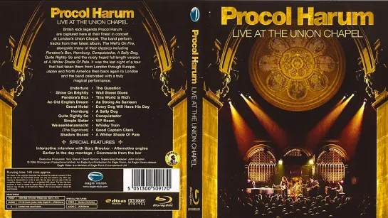 Procol Harum - 'Live At The Union Chapel' 2004 (HD)