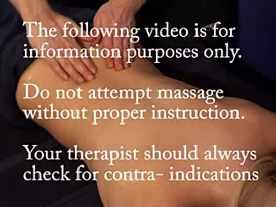 Sports Massage for the Lower Back