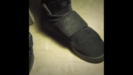 adidas Tubular Invader Strap Triple Black