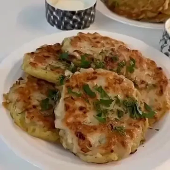 Драники с курицей