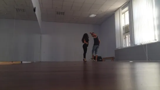 kizomba improvisation. Alex&Darina