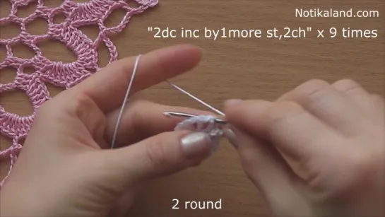 Crochet doily tutorial How to crochet doily 1-5 round Part 1