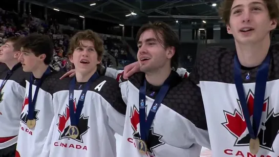 Gotta love it🇨🇦 Medals🥉 and Anthem moments🎶 #U18Worlds