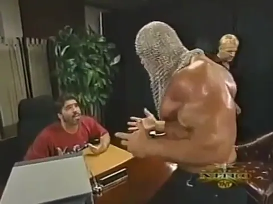 WCW Nitro: Scott Steiner, Kevin Nash, Jeff Jarrett & Vince Russo - Backstage (28 Августа 2000)