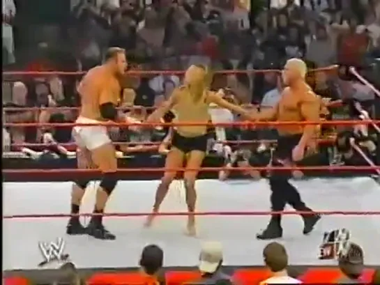 WWE RAW: Scott Steiner & Test (w/ Stacy Keibler) Vs. La Resistance (19 мая 2003)