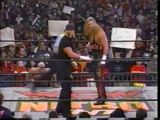 WCW Nitro: Hulk Hogan (w/ Scott Steiner) Vs. Kevin Nash (4 Января 1999)