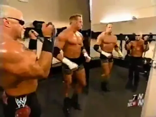 WWE RAW: Scott Steiner, Test & Stacy Keibler - Backstage (5 Мая 2003)