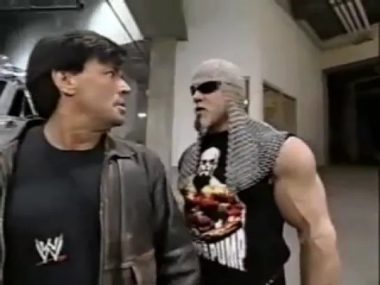 WWE RAW: Scott Steiner & Eric Bischoff - Backstage (13 Января 2003)