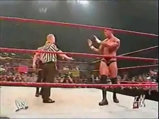 WWE RAW: Scott Steiner (w/ Stacy Keibler) Vs. Randy Orton (4 Августа 2003)