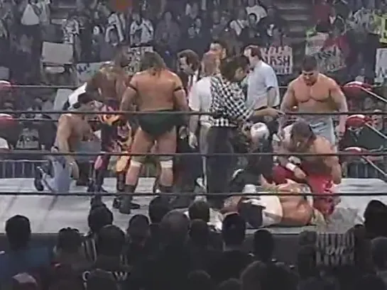 WCW Nitro: Scott Steiner attacks Lex Luger (23 Февраля 1998)