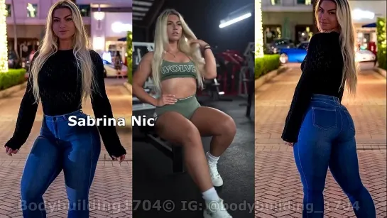 Sabrina Nic @sabrinanic_fit - Amazing Fitness Blonde With Perfect Thick Booty | Bodybuilding1704