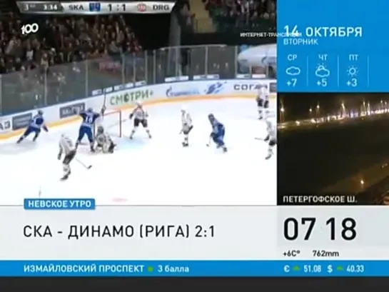 СКА обыграл рижское «Динамо» со счетом 2:1