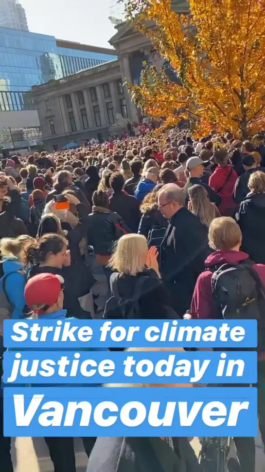 Забастовка за климатическую справедливость в Ванкувере, Канада (25/10/19)