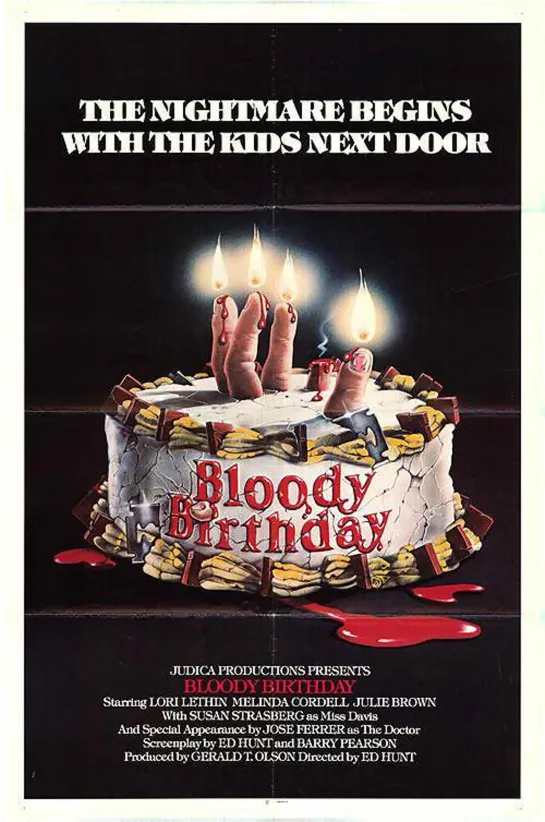 Cumpleaños sangriento /Bloody Birthday (1981) Esp , Cast