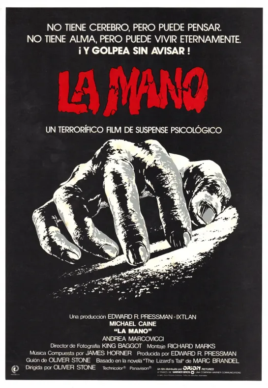 La.Mano - The Hand (1981)  Esp. Cast