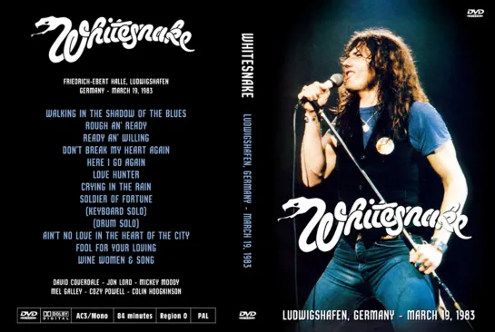 Whitesnake - Live in Ludwigshafen, Germany 1983 (Full show, remastered audio. For the anniversary of David Coverdale)