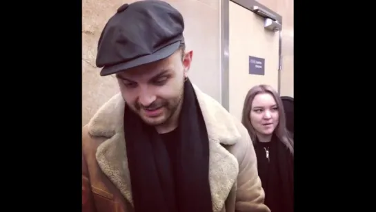 Theo with fans in Krasnoyarsk (05.02.2018)